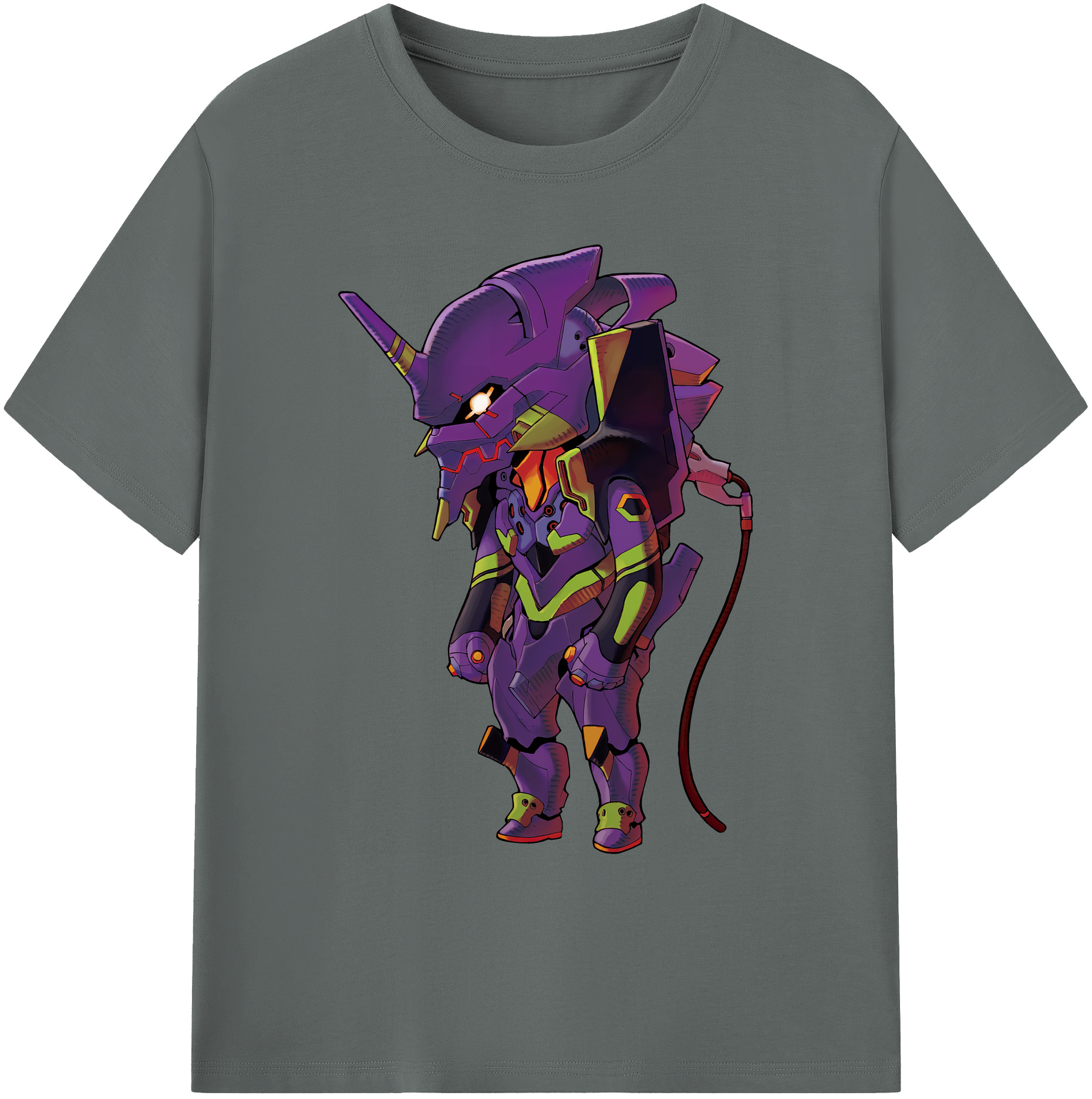 （画像用） EVA 新世紀エヴァンゲリオン 綿100％ メンズ半袖Tシャツ｜肌触りやわらか＆通気性